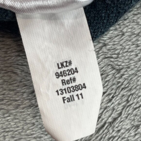 Eddie Bauer Sweater Mens Large Blue 1/4 Zip Mock Neck Cotton Cashmere Knit - Picture 5 of 9